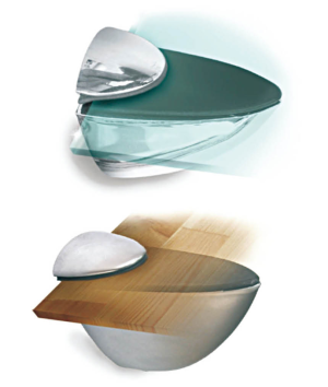 KS8905-T SOPORTE TUCAN PARA VIDRIO